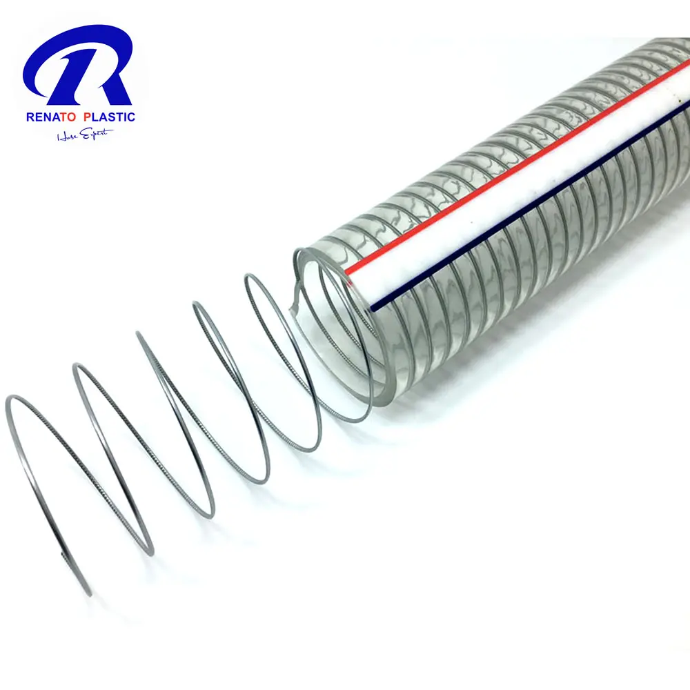 High Performance Spiral Transparent PVC Flexible Steel Wire Hose